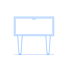 Furniture Nightstands Envelo Nightstand Outline Drawing Svg Vector, Free Vectors File